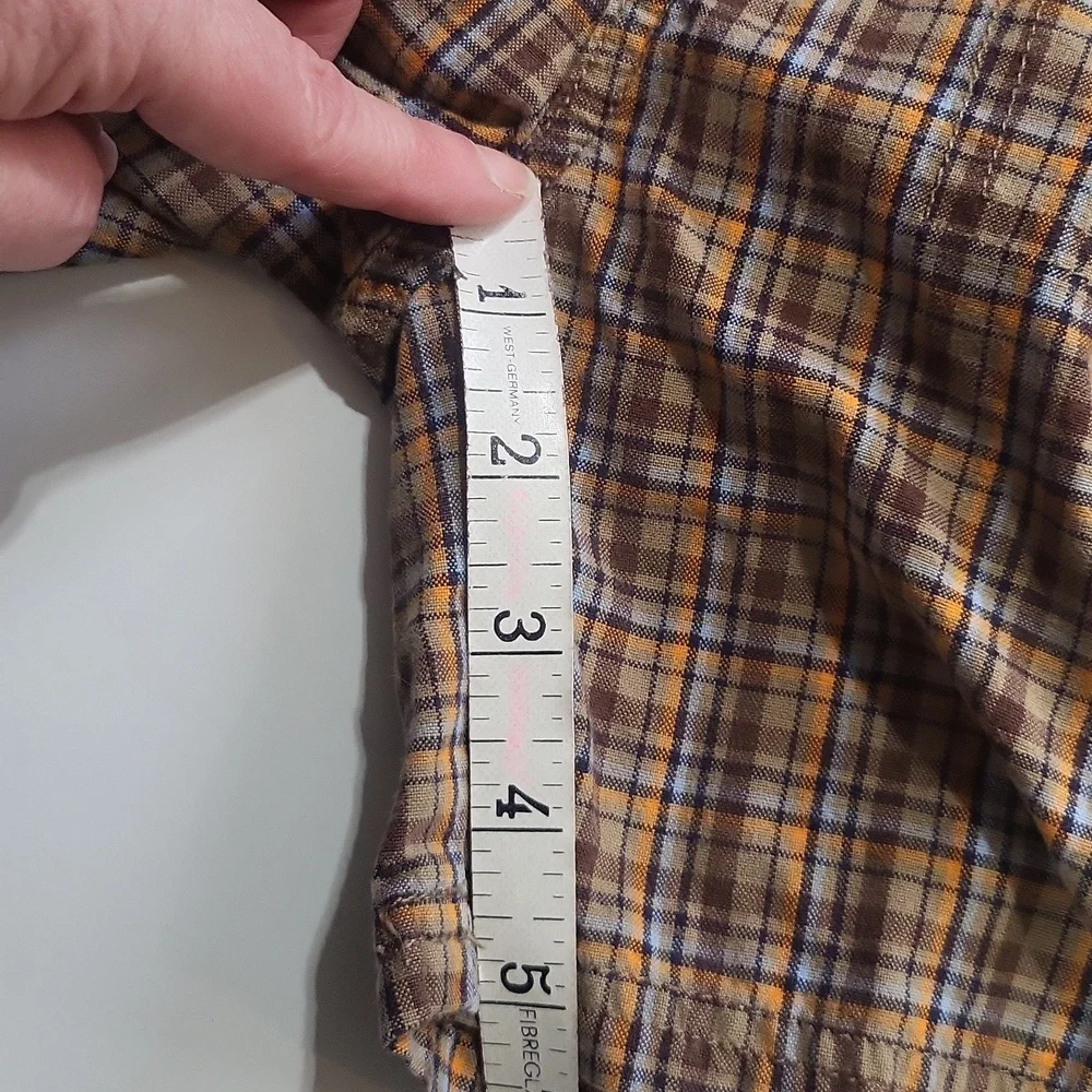 GYMBOREE Brown Orange Preppy Plaid Shorts - 3T